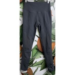 Zella Leggings Small Cropped Gray Ribbed Pants